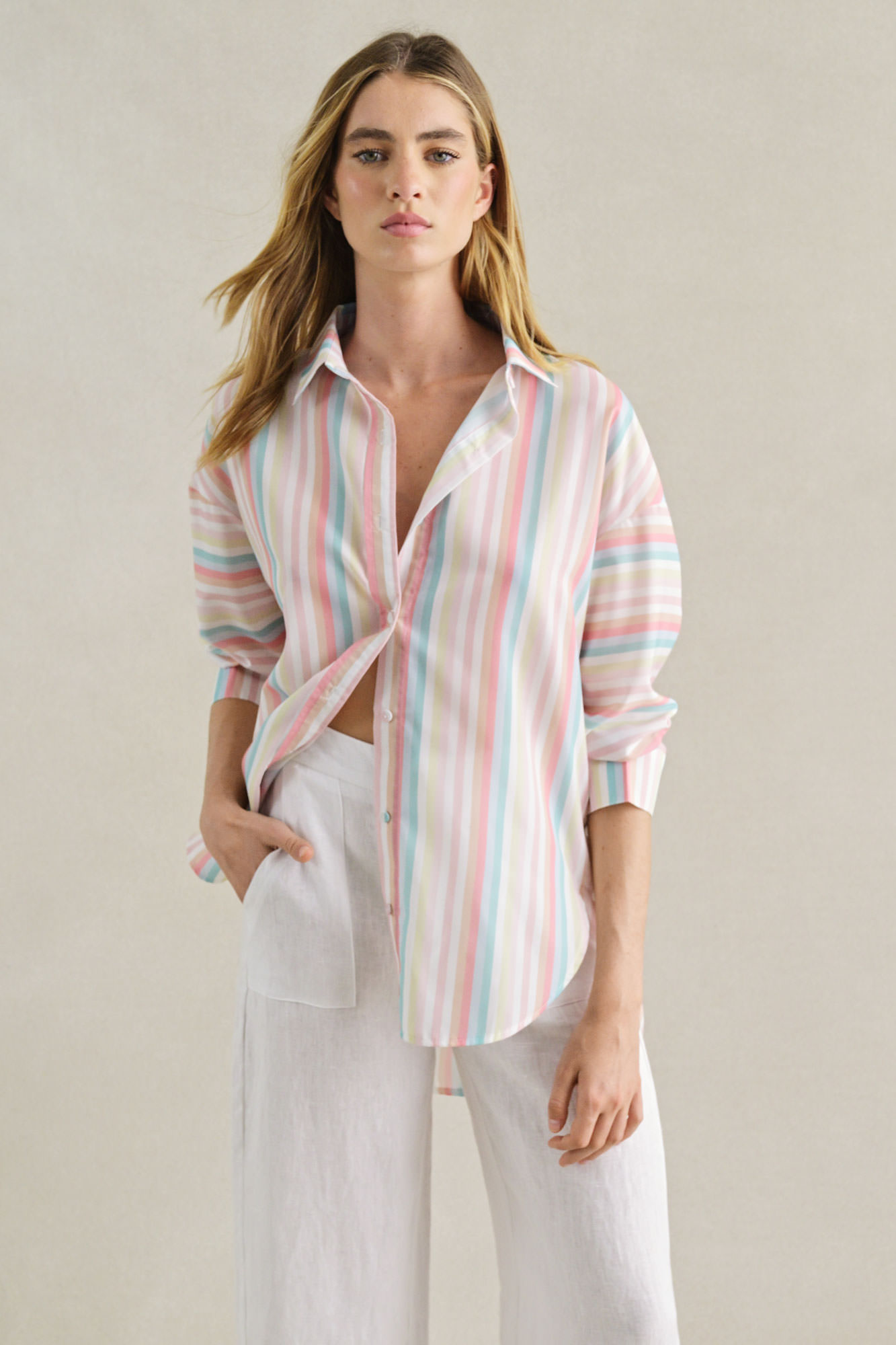 shoot-studio-little-lies-striped-shirt-pastel-multicolour-front-three-quarter
