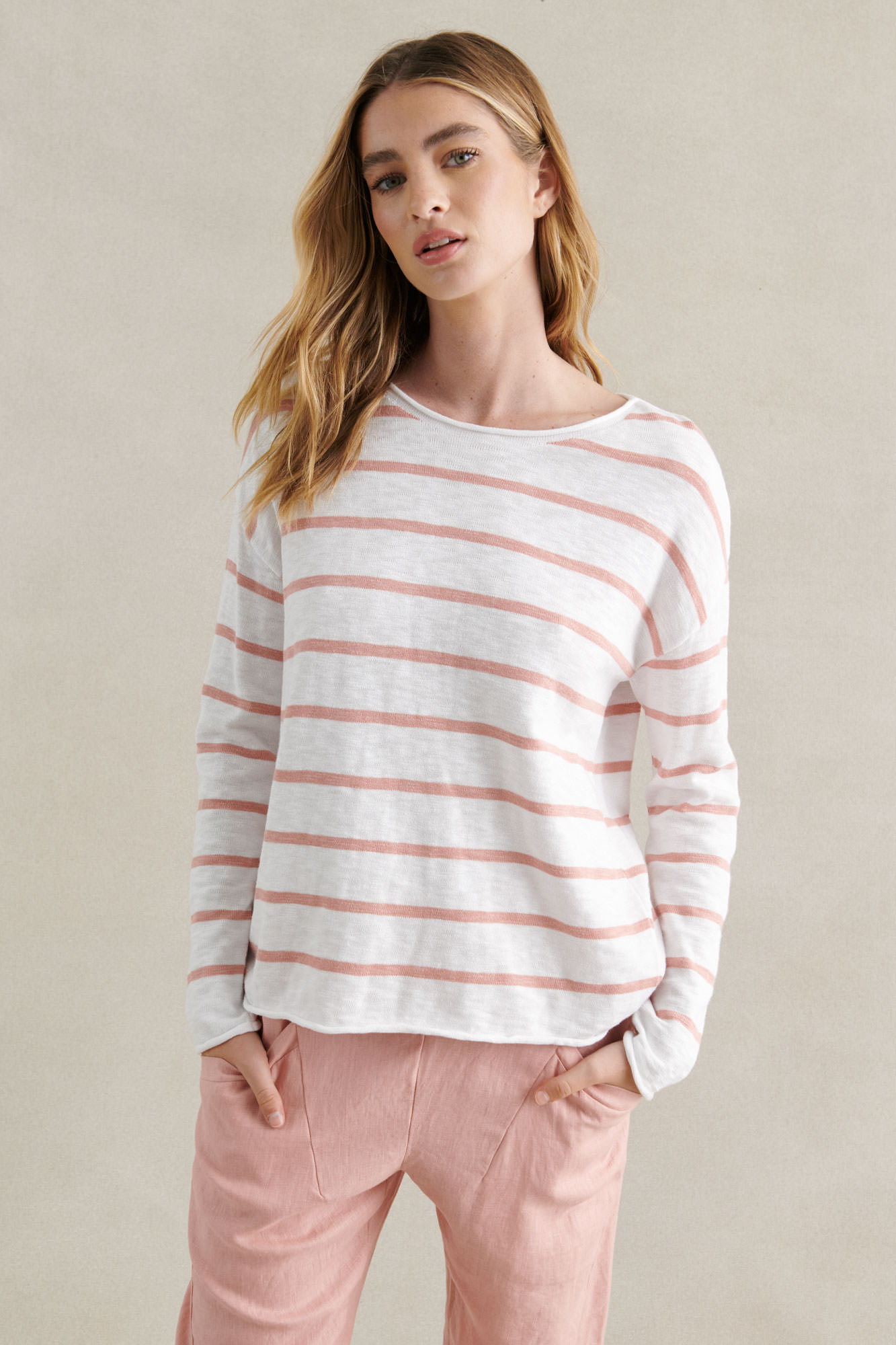 shoot-studio-little-lies-striped-top-white-pink-front-detail
