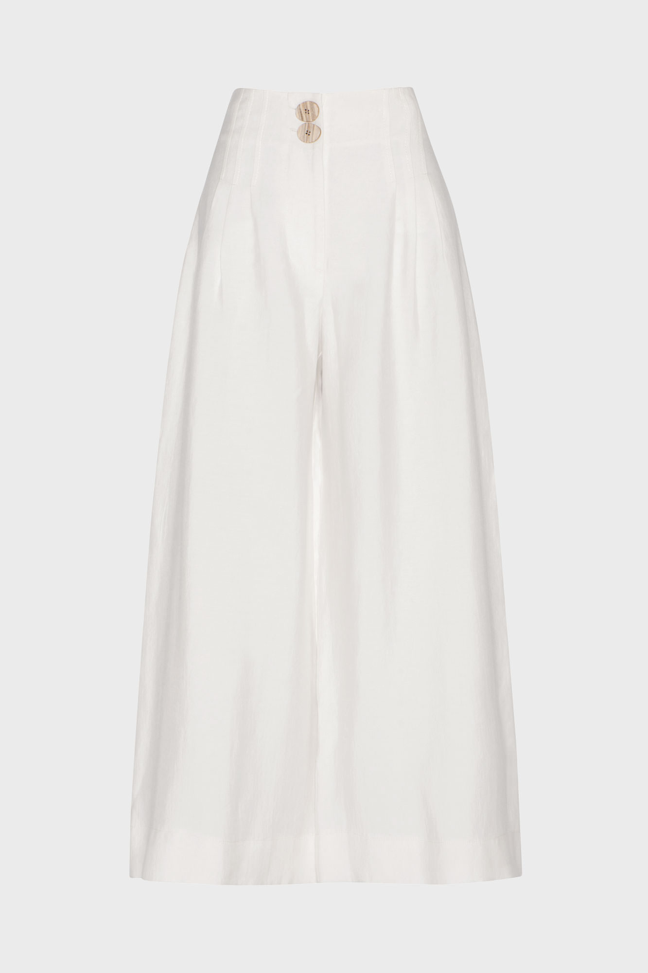 veronika-maine-fashion-ecommerce-white-button-front-culottes-product-front